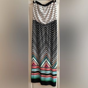J.F.W Tube Top Maxi Dress XL